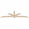 Ekena Millwork Davenport Smooth Timber Gable Bracket, Douglas Fir, 108"W x 36"H x 1 1/2"D x 5 1/2"F, 8/12 Pitch GBW108X36X0206DAV00SDF - alternate 3